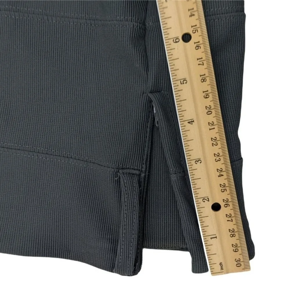 Small Grey Mini Skirt with Belt Loops 8h Gray - Image 5