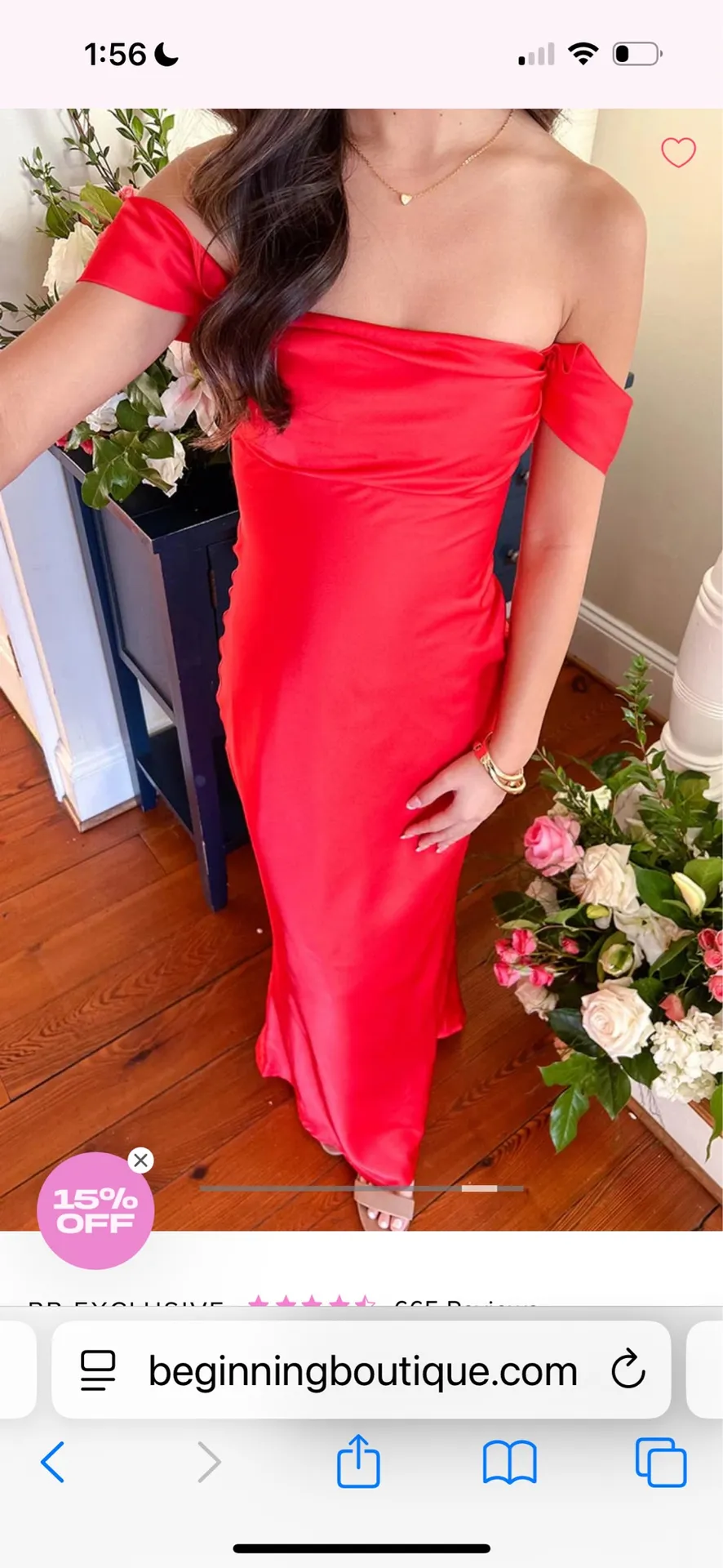 Beginning Boutique Dress Red - Image 3