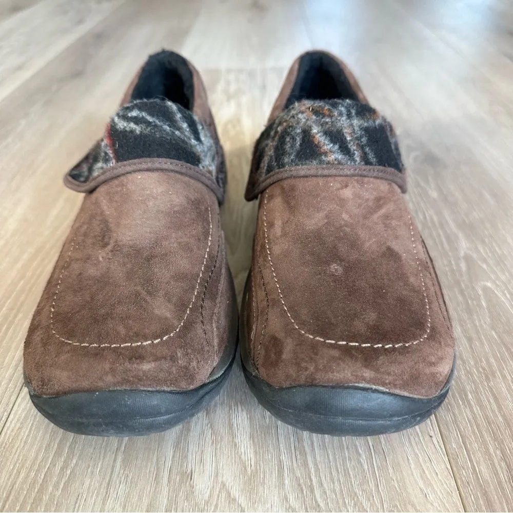 Merrell Moc Encore Spritz Womens Sz 10 Brown Suede Slip On Q Form Mules J55932 - Image 3