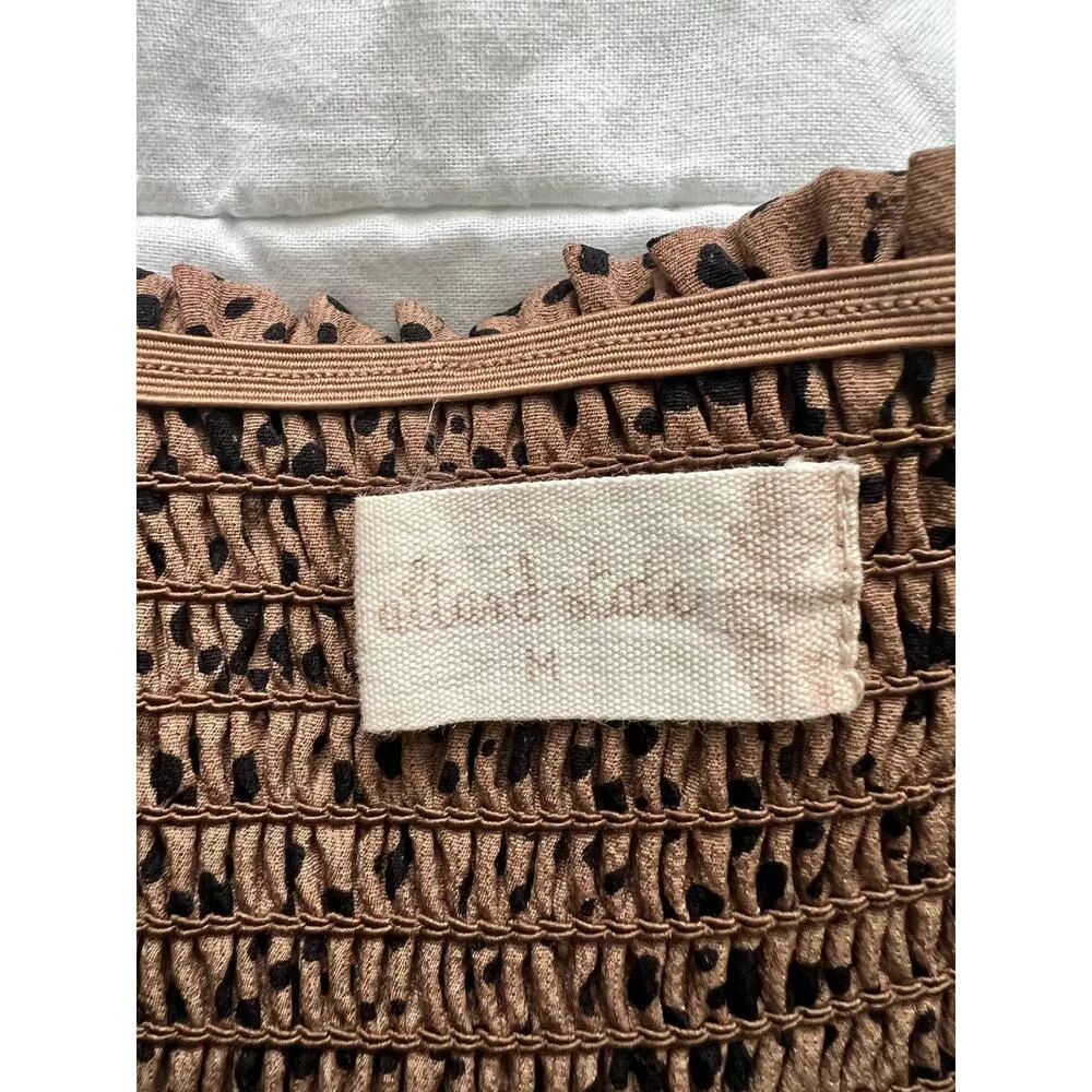 Altar’d State Leopard Print Tiered Short Skirt Medium - Image 4