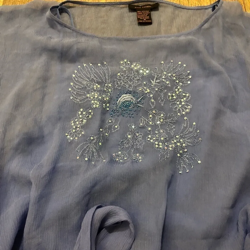 Anne‎ Carson flowy blouse - Image 2