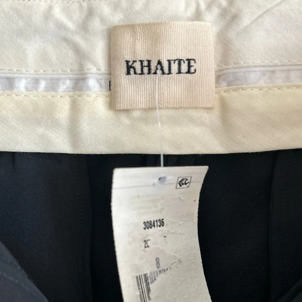 KHAITE Cropped Straight Leg‎ Trousers- Black NWT 8 - Image 8