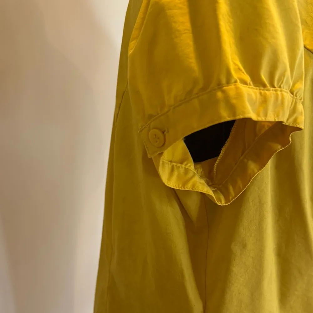 Worthington Yellow Puff Sleeve Button Down Shirt - Image 3