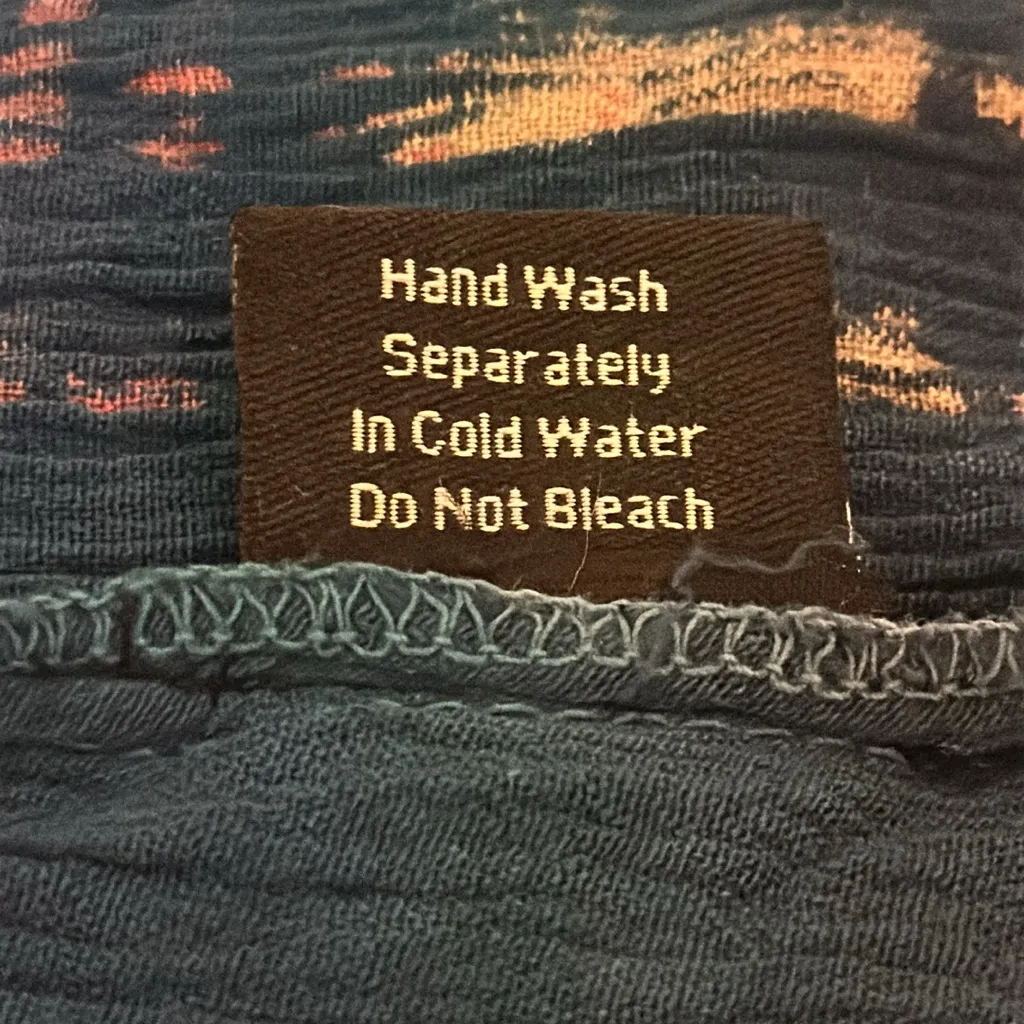 Greater Good‎ Purple Blue Colorful Beaded Tunic Bohi Hippie Festival L/XL Rayon Pink Size undefined - Image 12