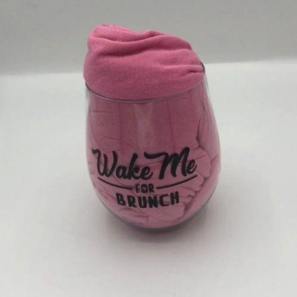 Be Yourself Women's Short Sleeve Sleepwear & Plastic Wine Drinkware Pink Size undefined - Image 7