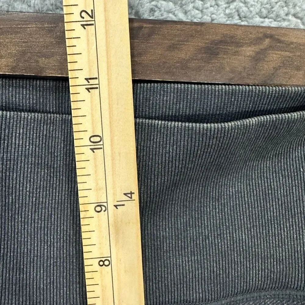 Aerie Offline Moto Leggings Womens Large Gray Cropped‎ Athleisure Gym Gorpcore - Image 4