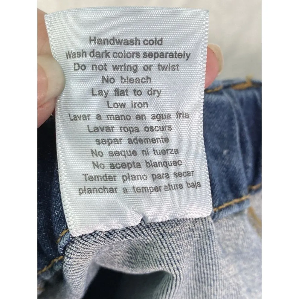 Judy Blue Sz 11/30 High Rise Straight Leg Jean Womens Medium Wash Big Pockets - Image 10