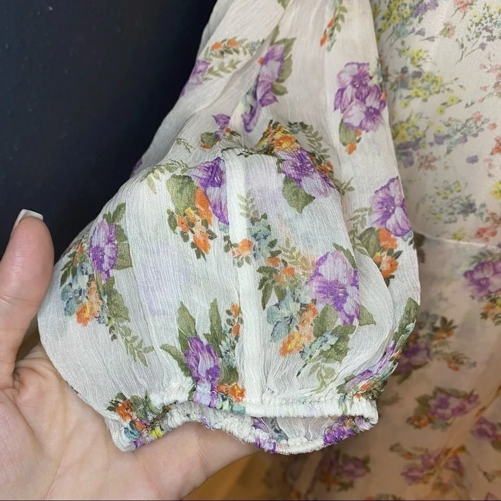 Alice + Olivia Glynda Cold Shoulder Floral Dress - Image 10