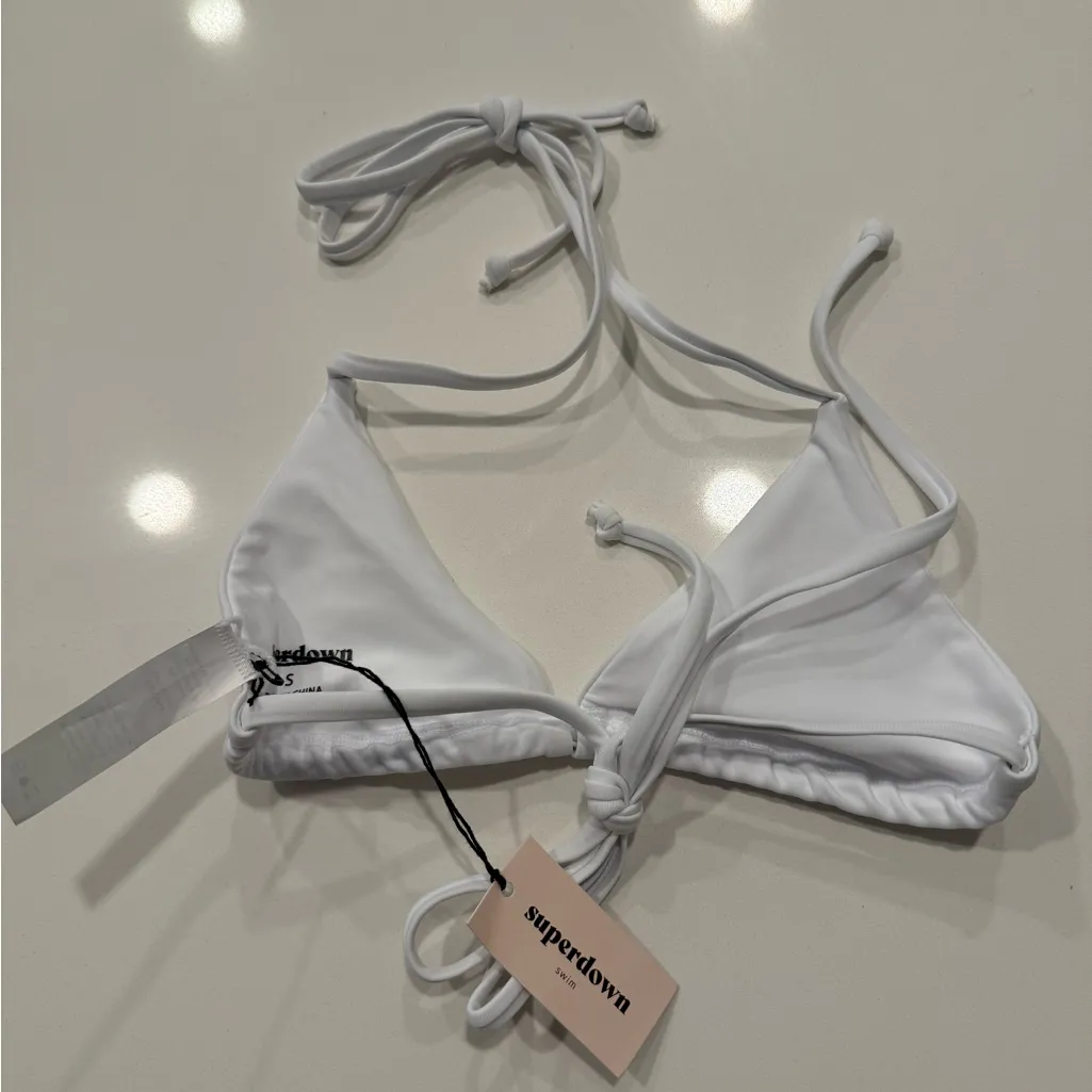 NWT superdown White Bikini Top - Image 4