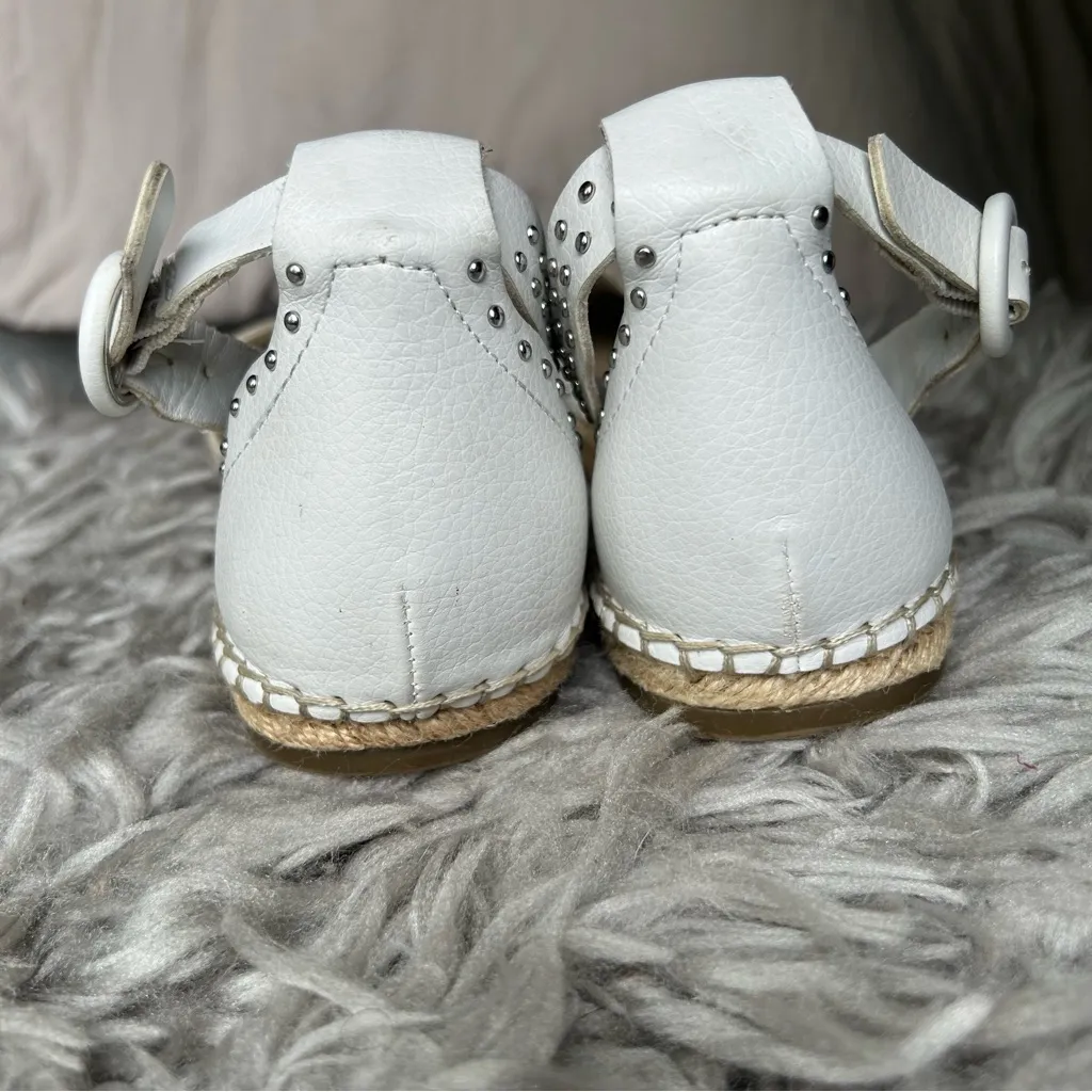 Marc Fisher Jarquis white studded espadrille sandals women’s shoe size 8.5 - Image 7