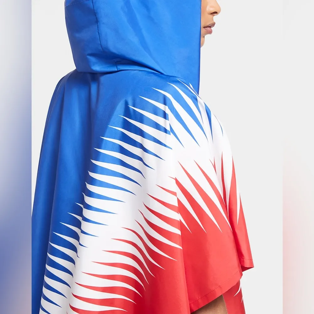 Nike  Team USA Marathoner Running Windcheater Rain Poncho Jacket S/M World Cup - Image 12