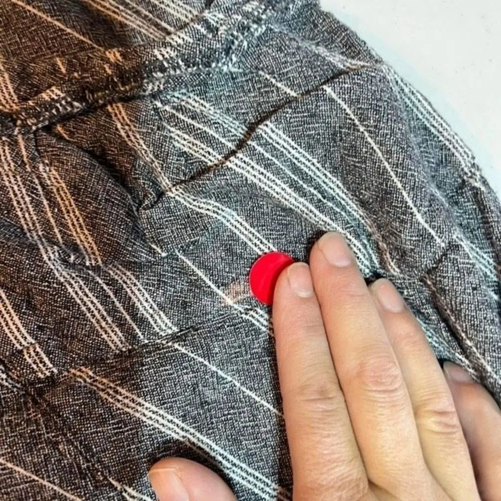 Women’s Flax LagenLook Barrel crop Pants‎ Small Oversized Pull On Elastic Waist Black - Image 6