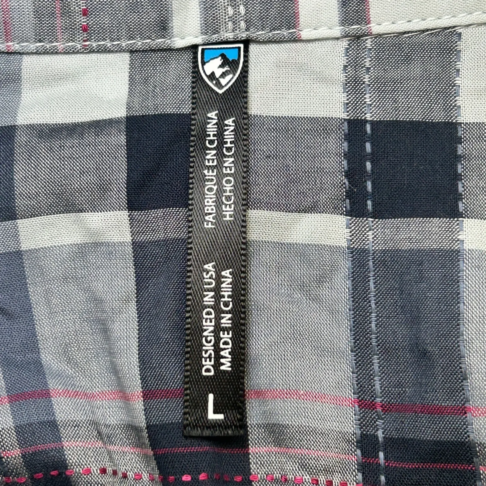 NWT Kuhl Women's Spectra Plaid Shirt Sail Blue Button Up‎ Long Sleeve Top Size L Size L - Image 7