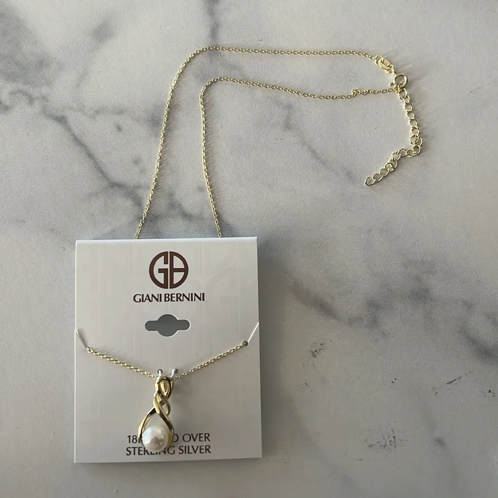 Giani Bernini Cultured Freshwater Pearl (8-1/2mm) 18" Pendant Necklace NEW - Image 4