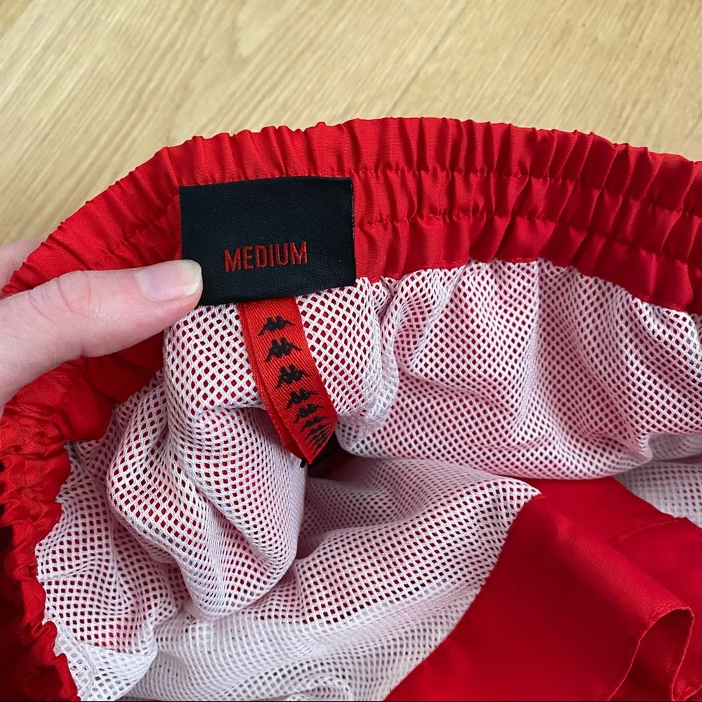 Kappa Authentic Shadow Skind Unisex Jacket and Cargo Pants in Red - Image 6