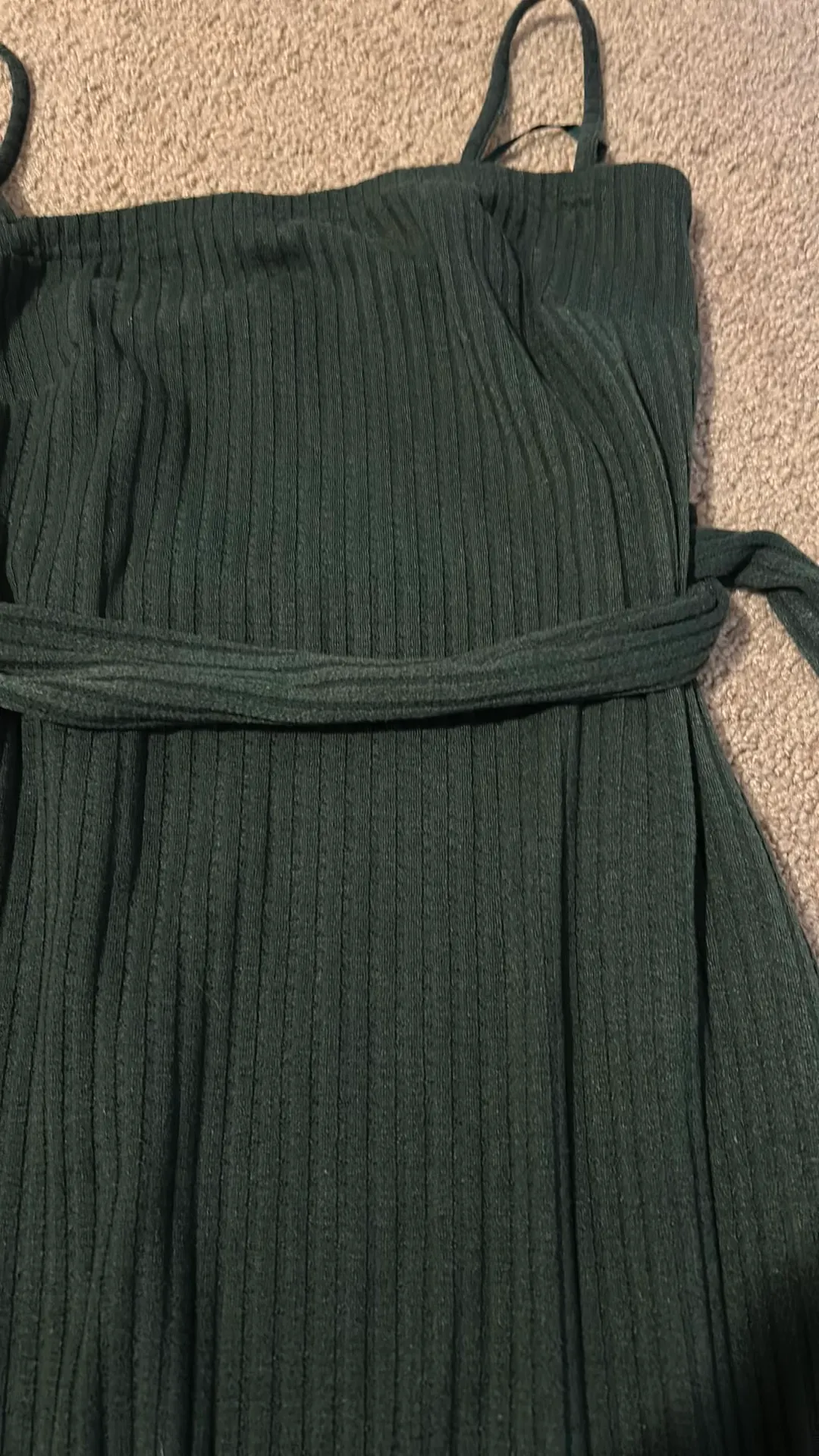 Teal Dress With Tie - Image 4