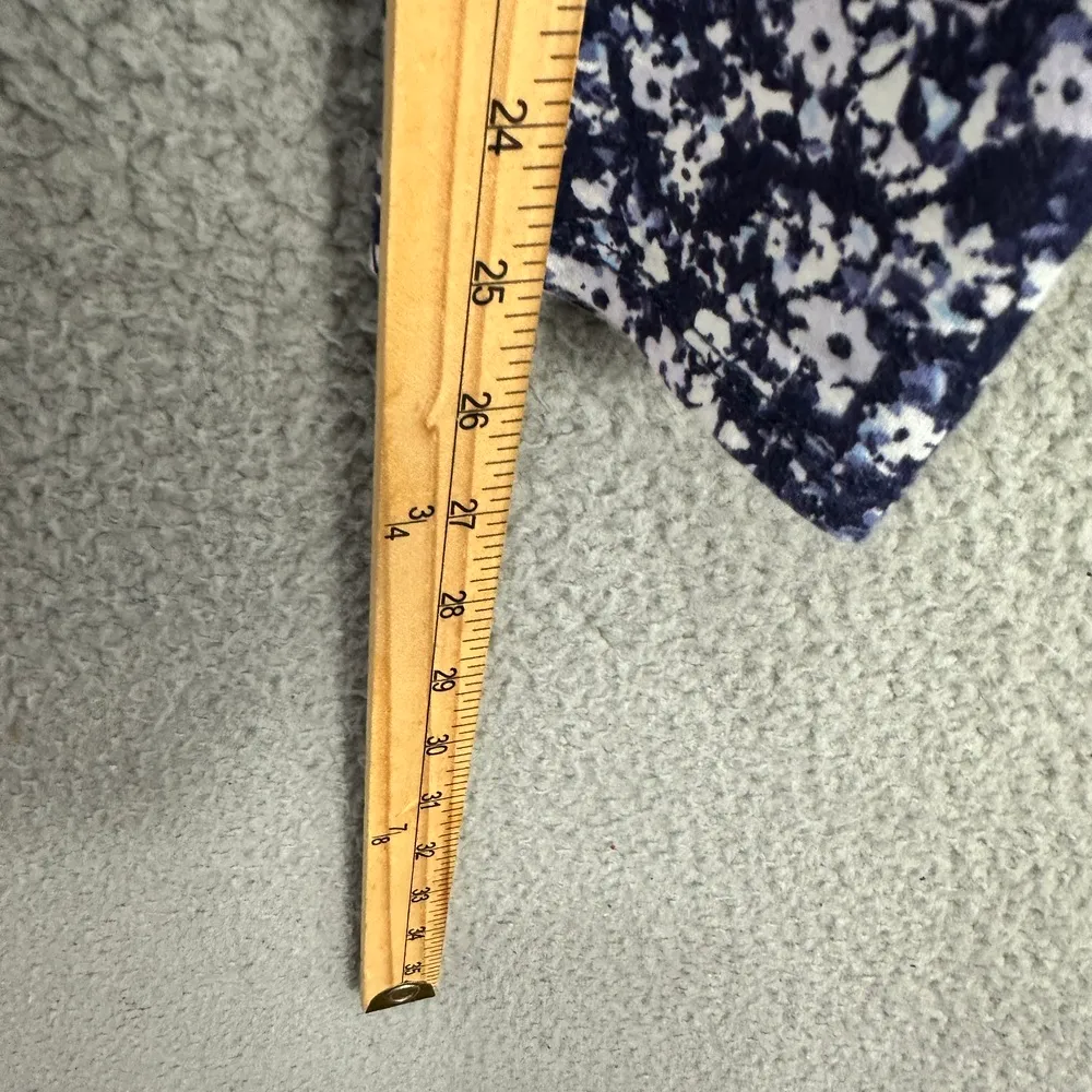 Aerie Navy Floral Seamless 7/8 Leggings Womens Medium Gym‎ Outdoors Feminine - Image 2