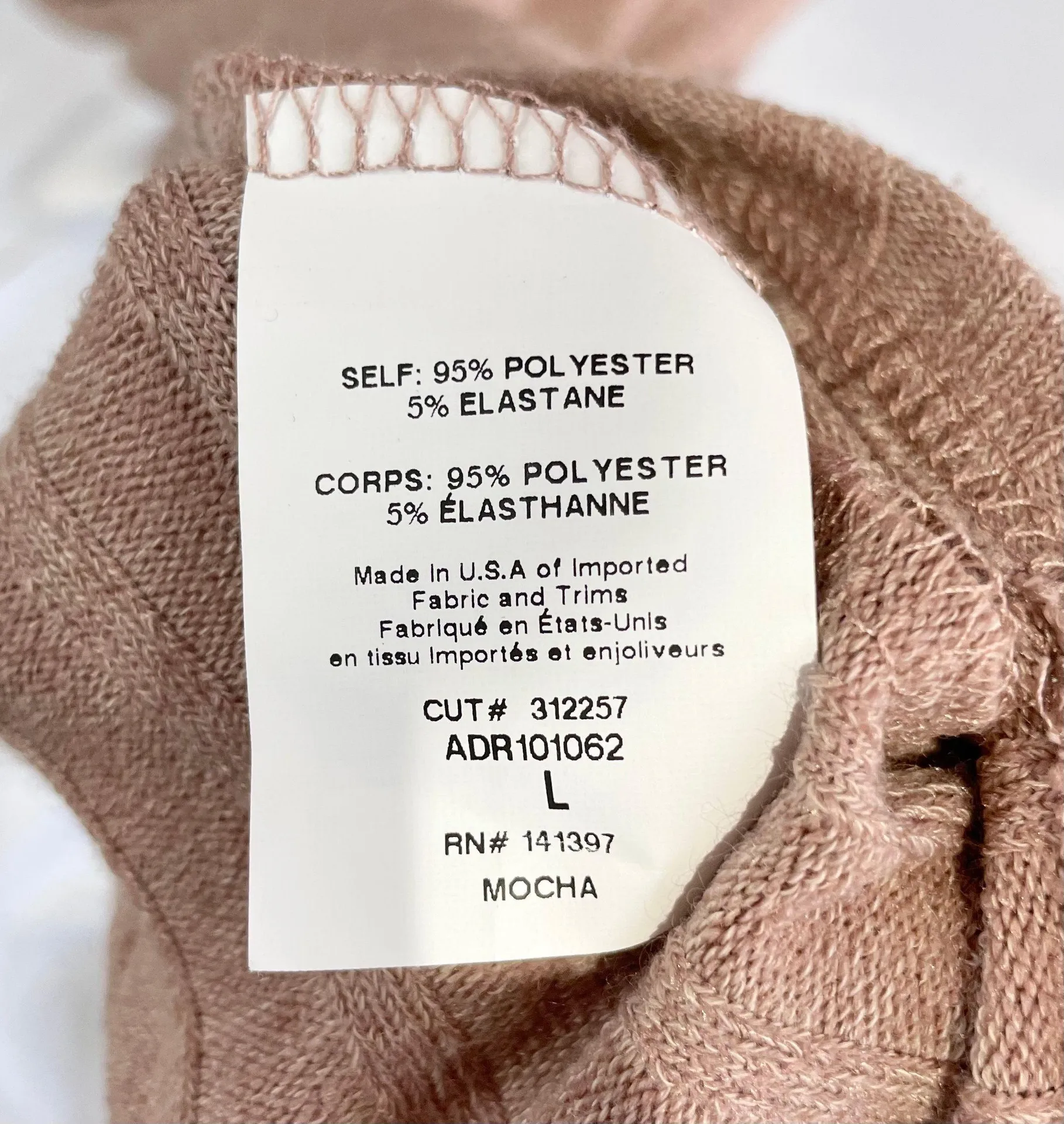 New  Twist Open Back Long Sleeve Ribbed Sweater Dress Mocha - Image 20