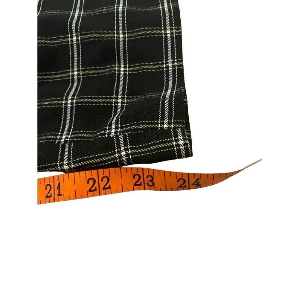 Maurices Checkered Straight Leg Leggings Pants Career Formal Workwear - Image 10