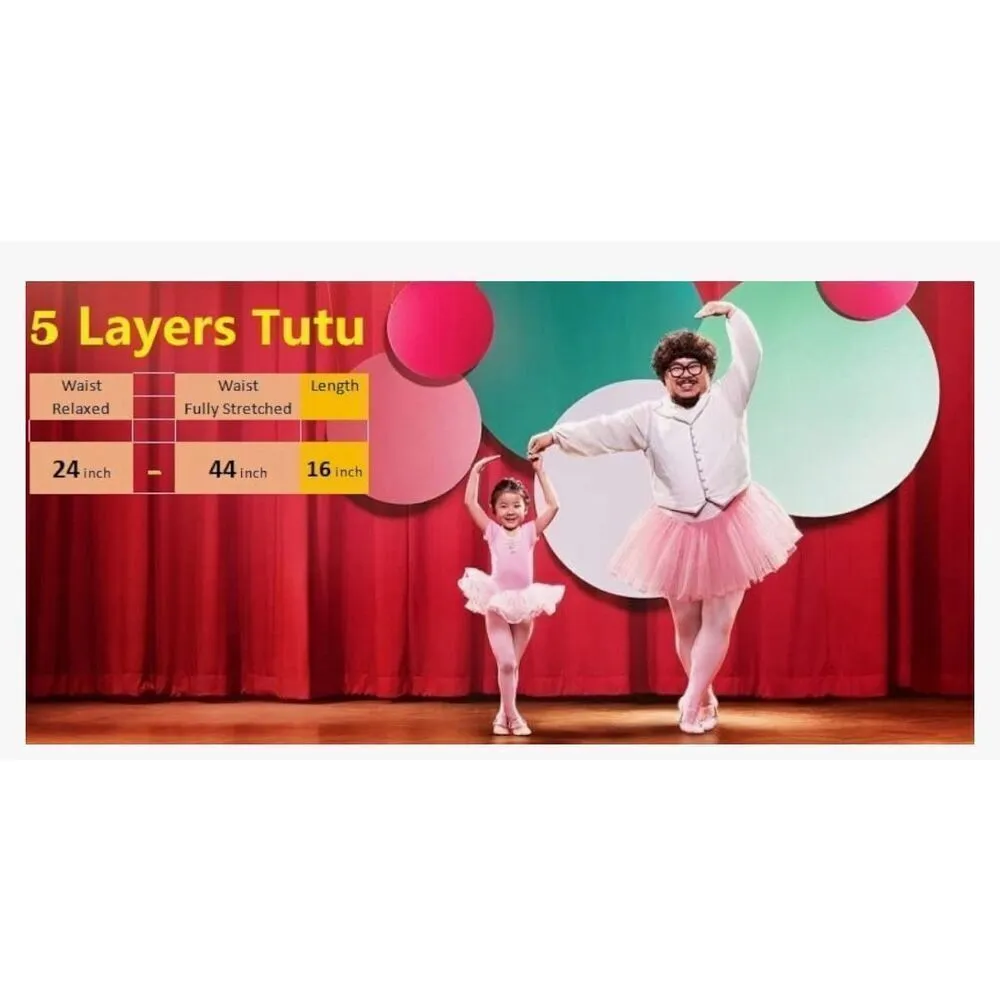 NEW Ivory Tutu Skirt Adult Classic Elastic 5 Layers Tulle Costume Size undefined - Image 4