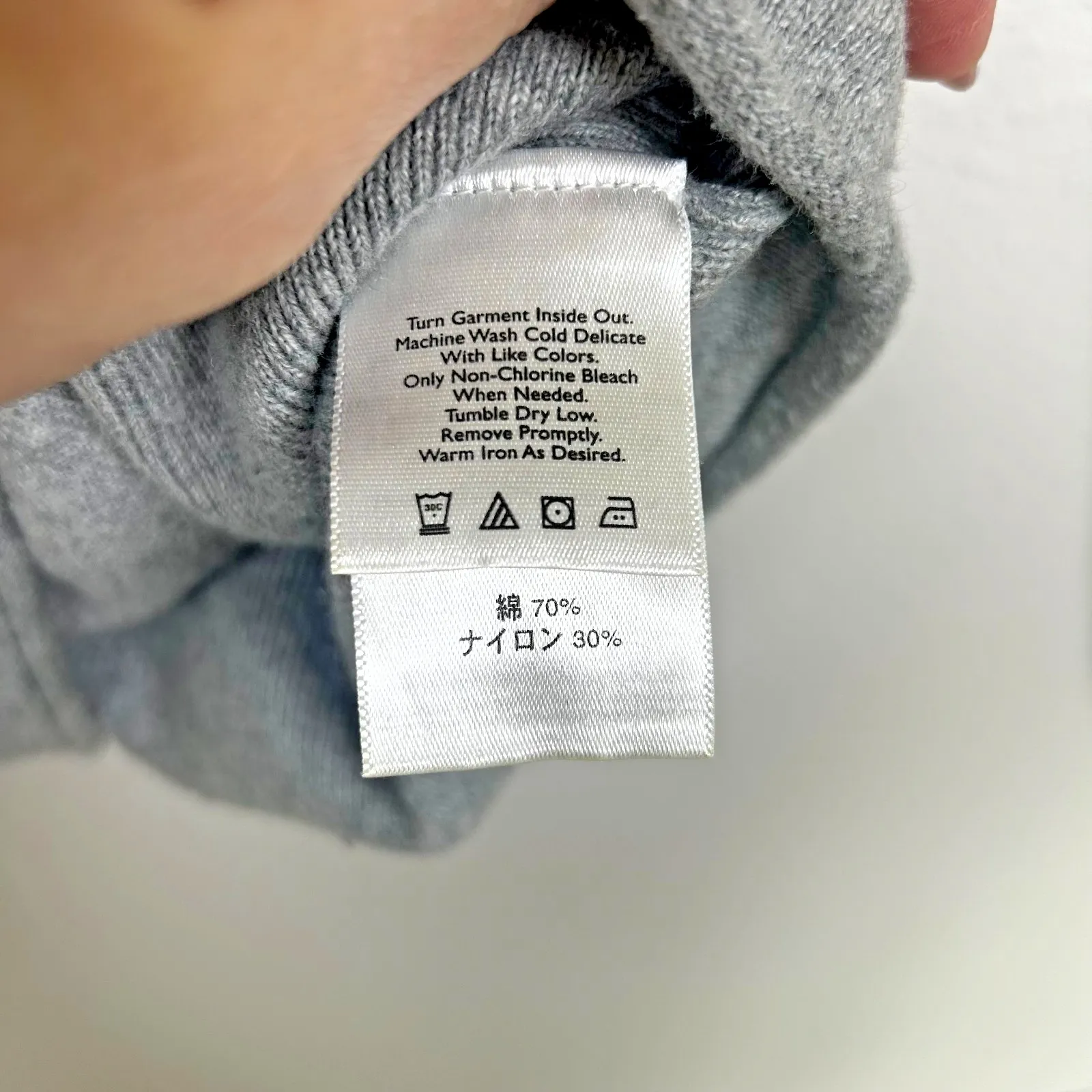 Vintage Eddie Bauer Sweater Women's Sz Large Tall Gray Pullover Knit Holiday '09 - Image 7