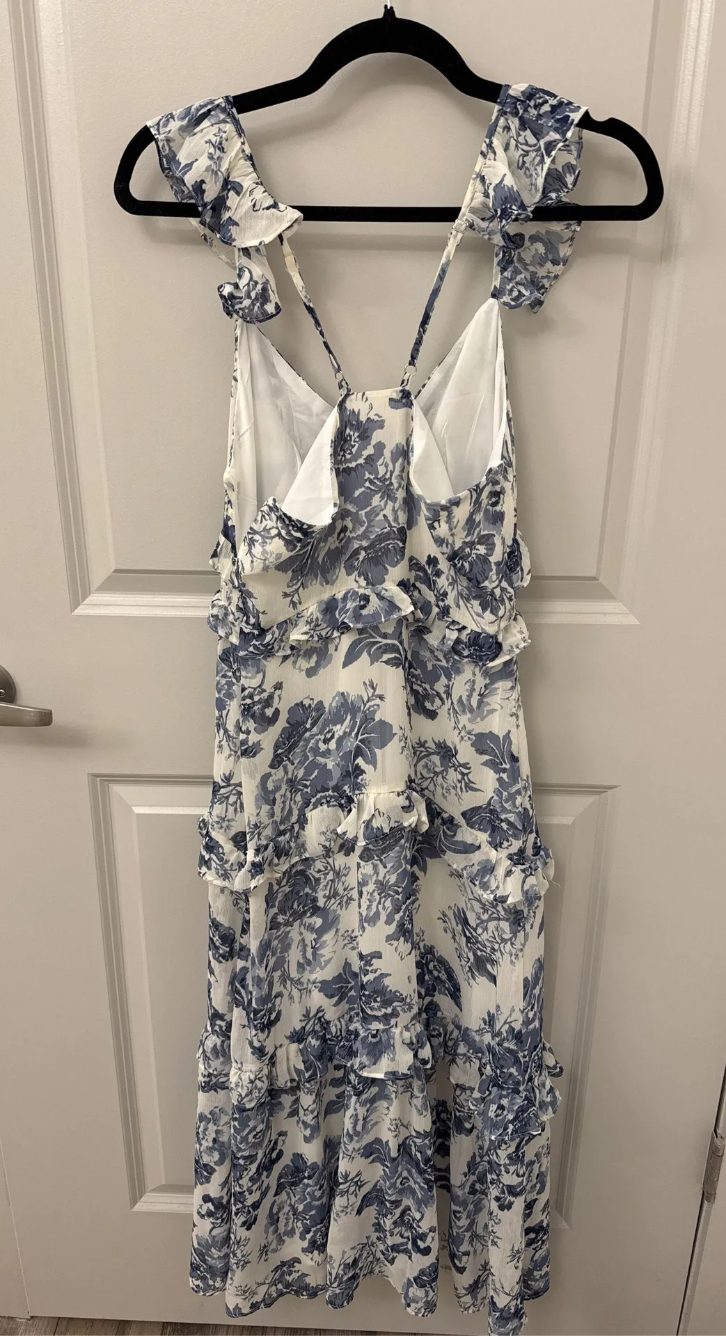 OPT Blue Floral Dress  - Image 3