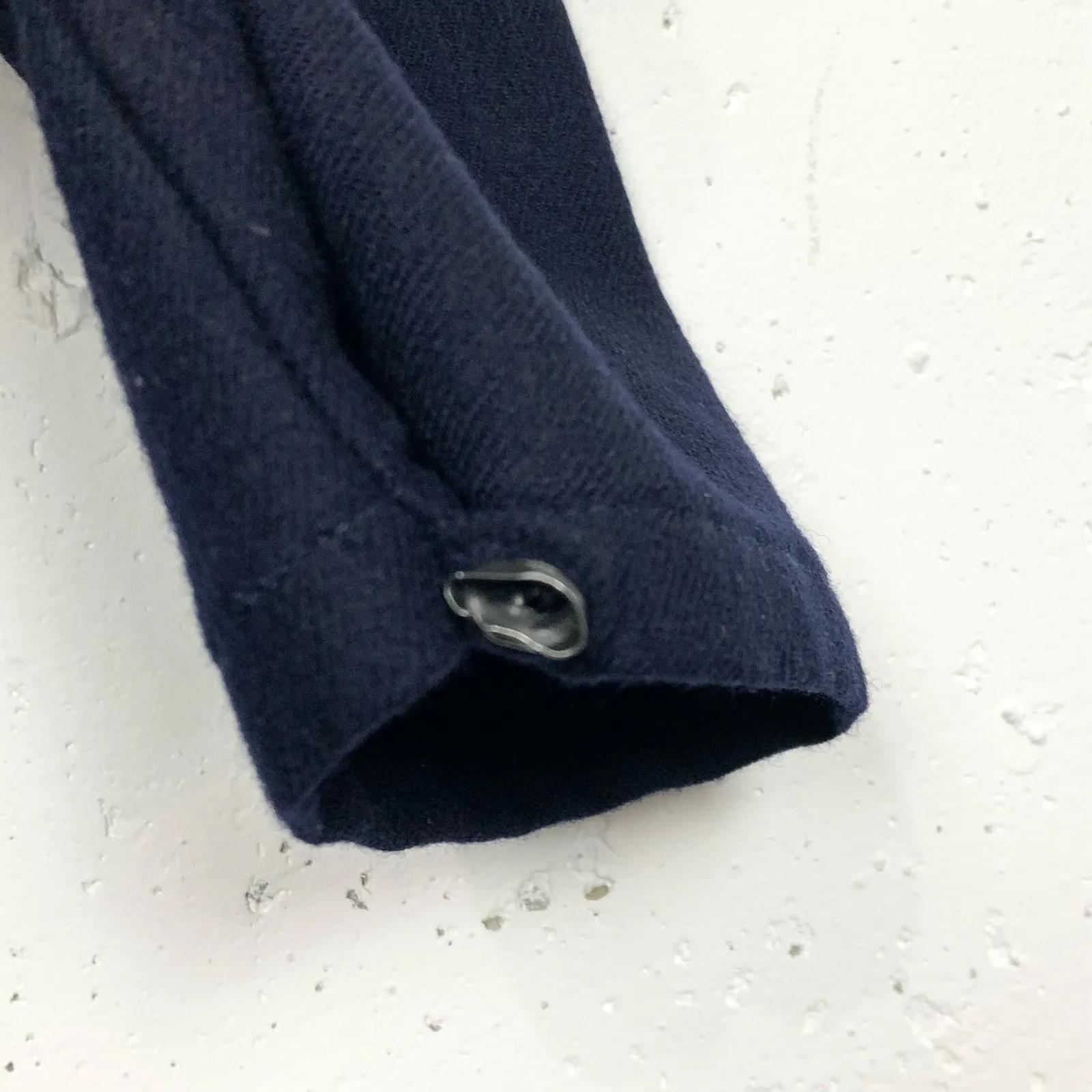 Vintage Lands End Wool Crewneck Dress Belted Knee Length Polyester Lined Skirt 8 - Image 8