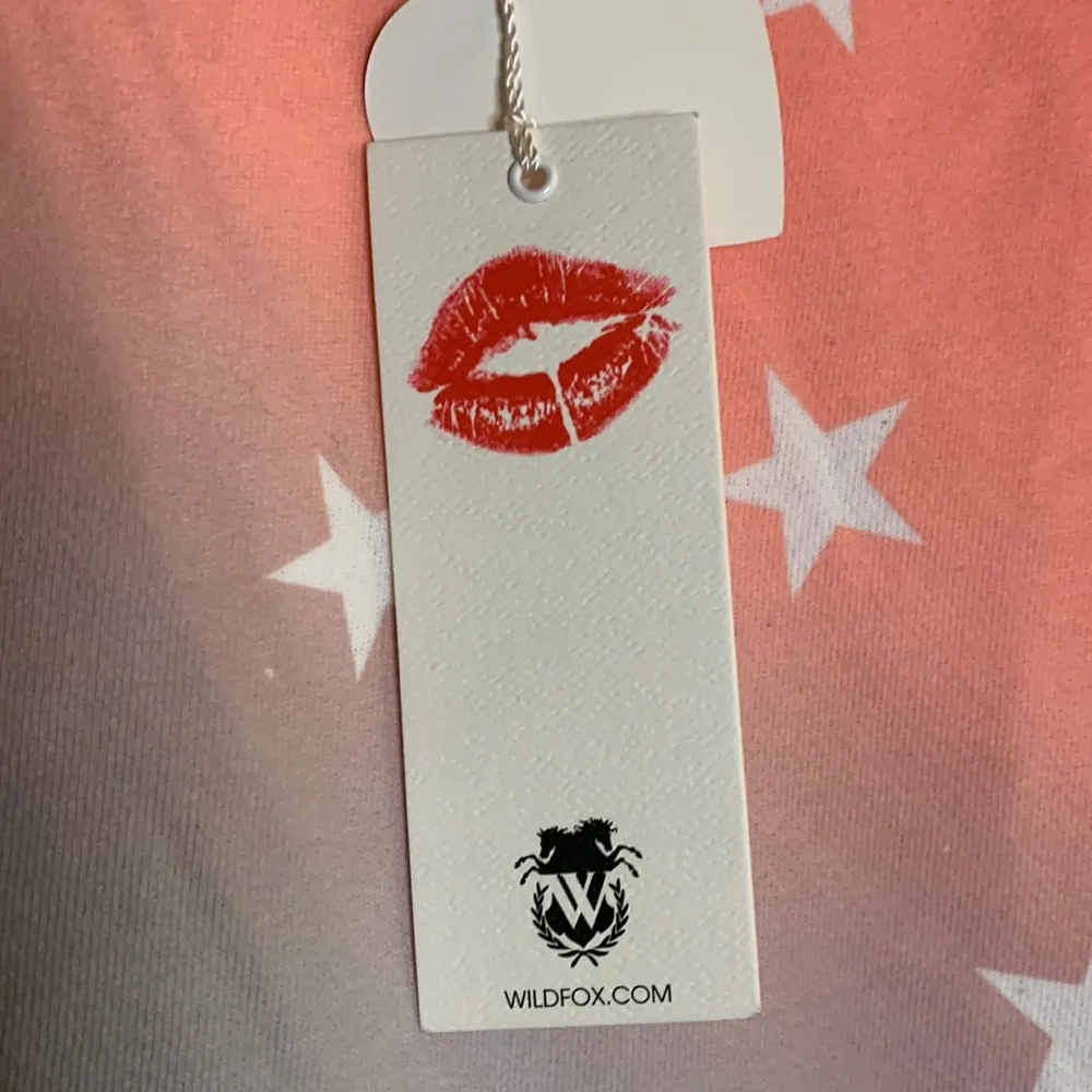 WILDFOX Patriotic Star Print Crewneck Long Sleeve Pullover Sweatshirt Top NWT - Image 5