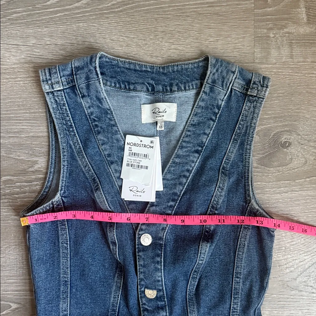 NEW Rails Westwood Sleeveless Denim Dress XS - Image 7