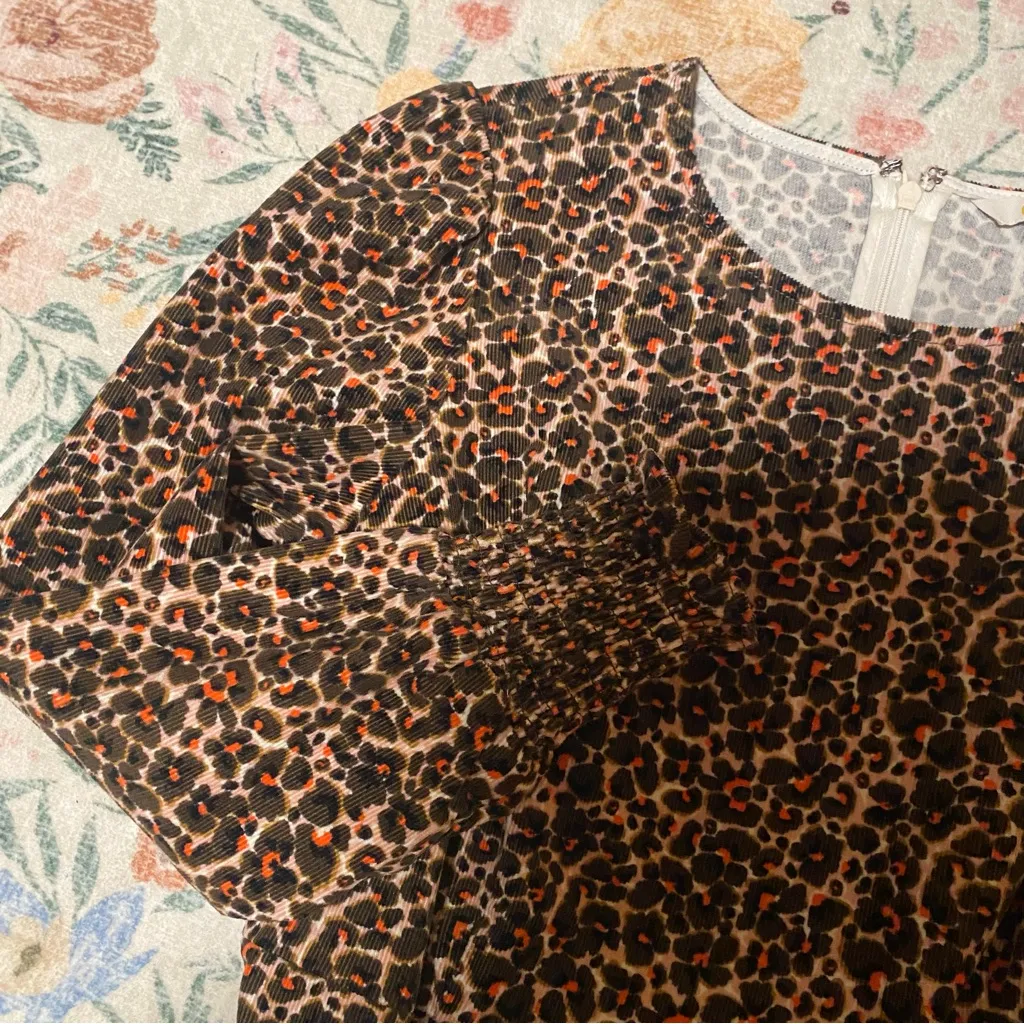 Boden Abstract Bud Corduroy Dress Petite Size 8 - Image 3