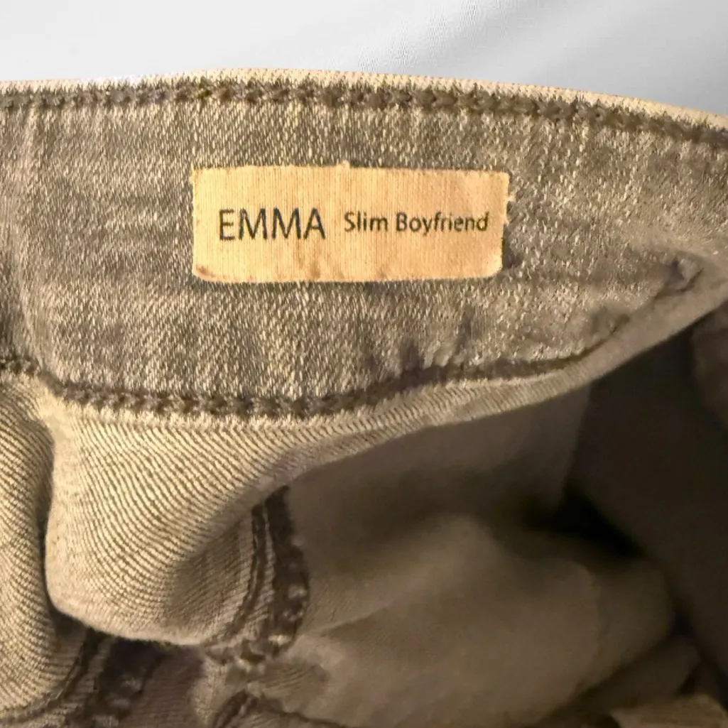 Mavi‎ Emma Slim Boyfriend Gray Jeans Size 33 - Image 8