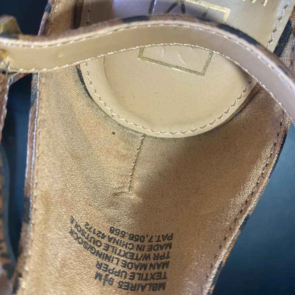 Material Girl Blaire Leopard Print Women's Stiletto Heels Size 9 1/2 - Image 11