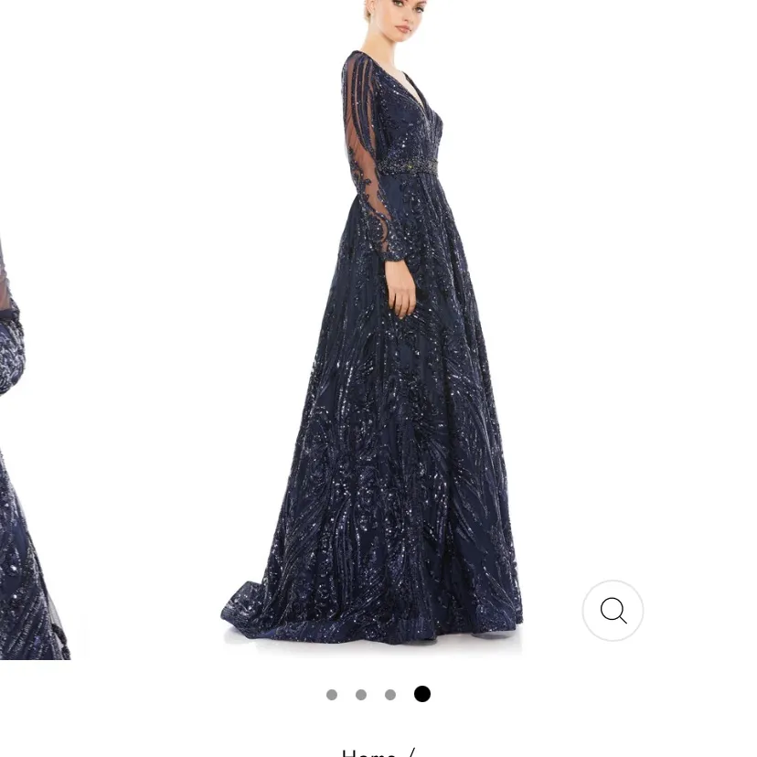 Mac Duggal Blue Formal Gown Dress 4 Small Floor length WORN ONCE Mother of bride - Image 6