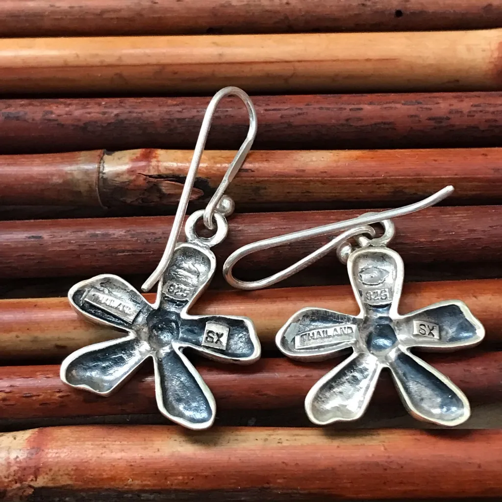 Silpada Sterling Silver Textured Flower Earrings - Image 4