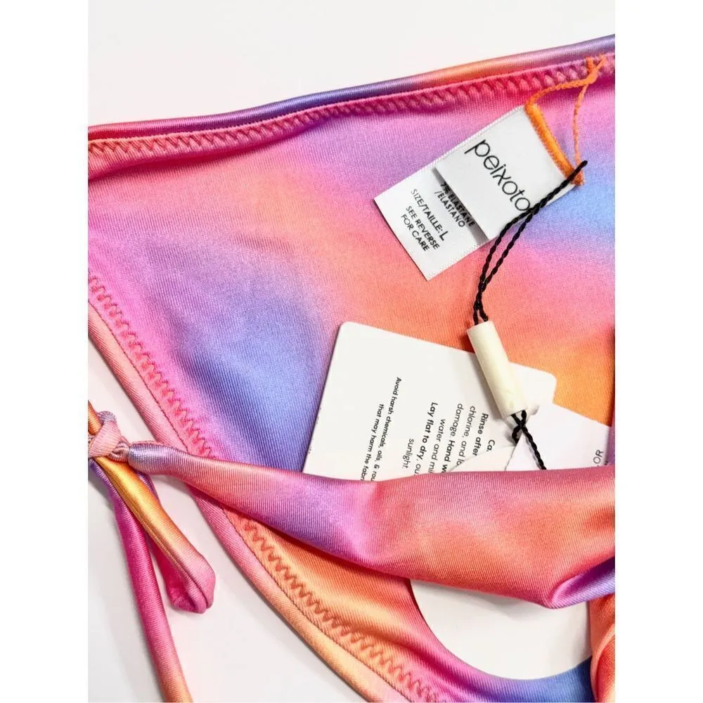 Peixoto Bikini Bottom Swimwear Ombré Beach Size Large NEW Pink - Image 6
