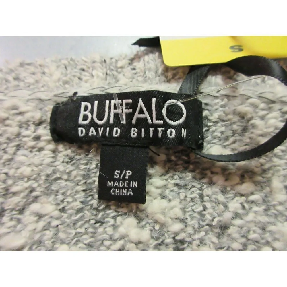 BUFFALO BY DAVID BRITTON PULLOVER GRAY & WHITE SIZE SMALL NEW NWT - Image 3