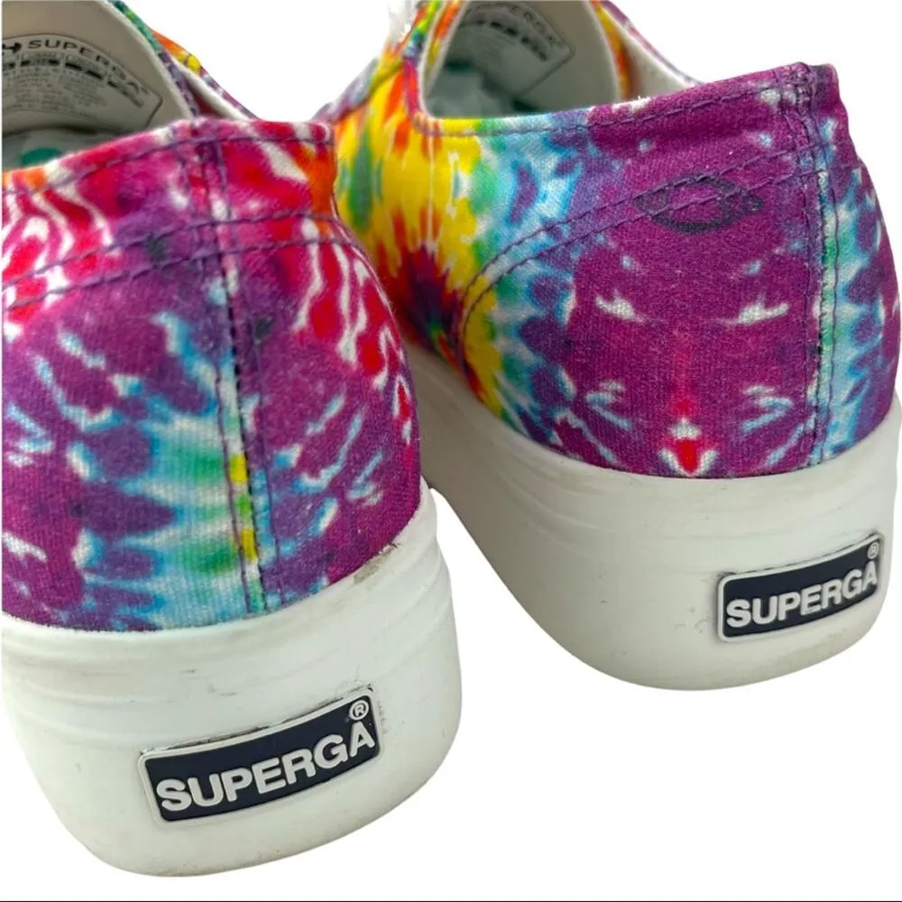 Superga 2790 Tie Dye Platform Retro Y2K Sneakers Shoes Womens Size 7 - Image 14