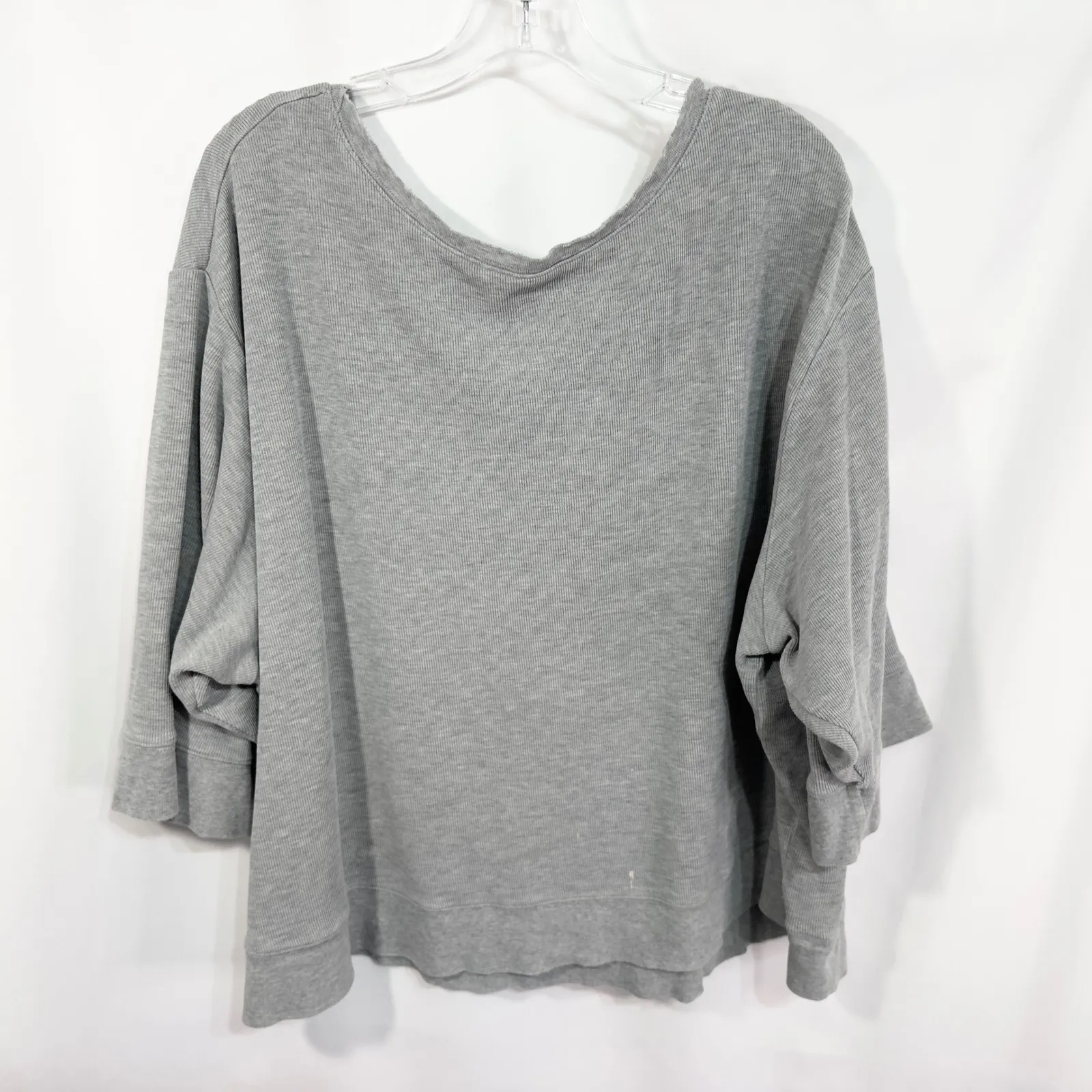 Cacique Plus‎ Size 26W 28W Sleep Top Gray Pullover Oversized Lounge Pajama 727 - Image 9