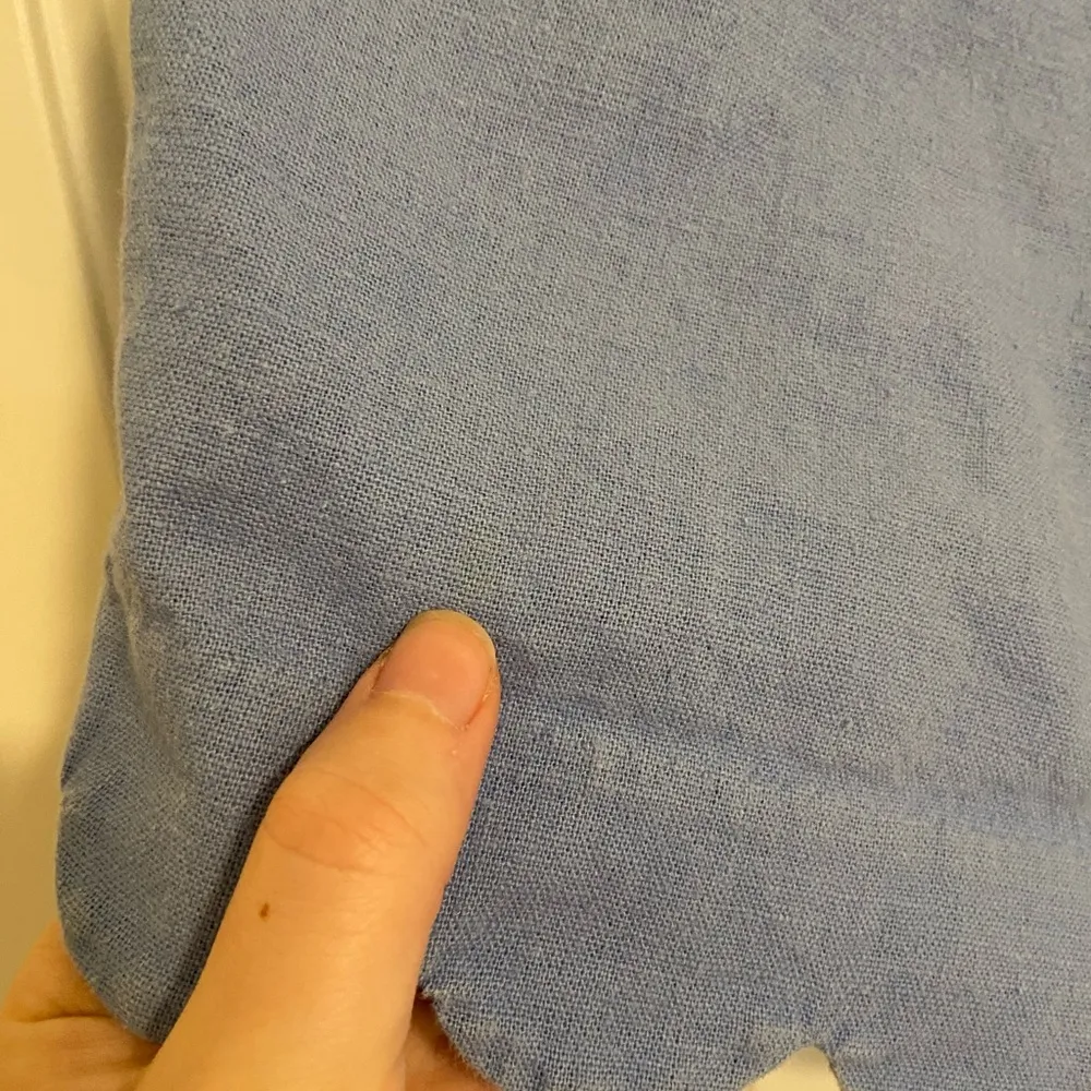 J Crew women’s pale blue scalloped linen blend short shorts lightweight casual 6 - Image 5