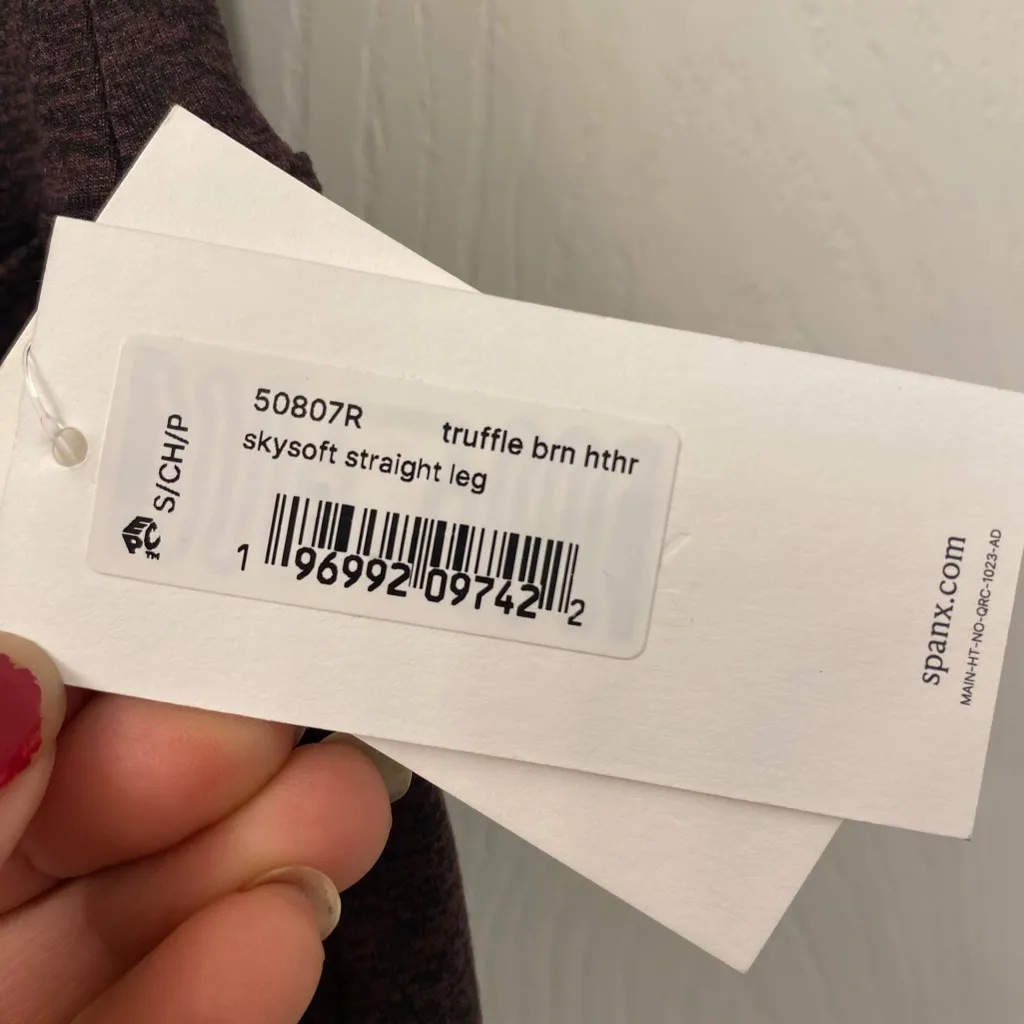 SPANX Women's Brown Wide Leg Pants size small - Image 9