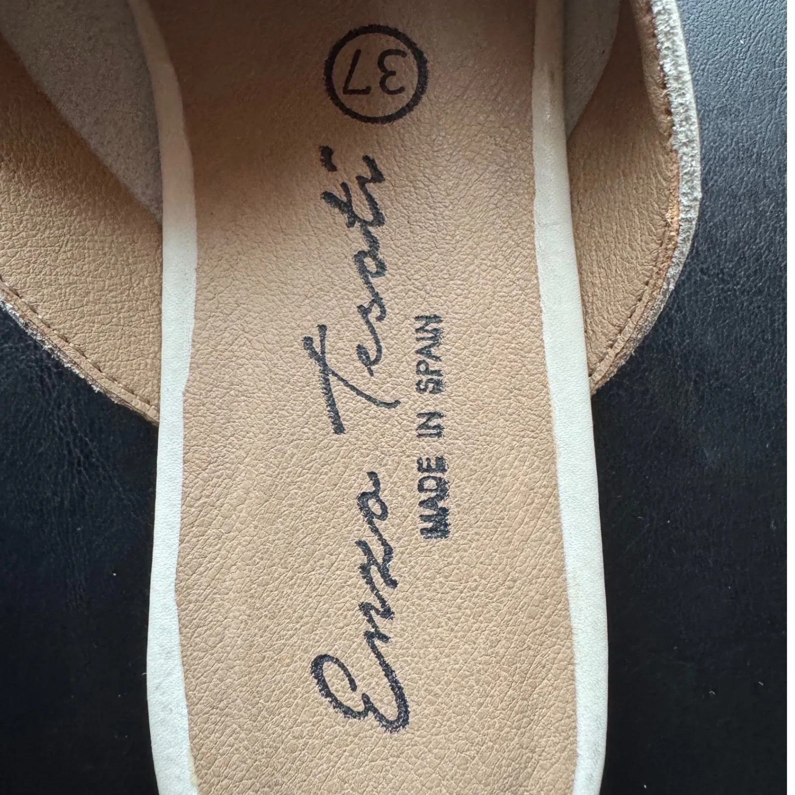 Enzo Tesoti sz 6.5 Women White Slip On Mule Loafers Flats Equestrian Minimalist - Image 7