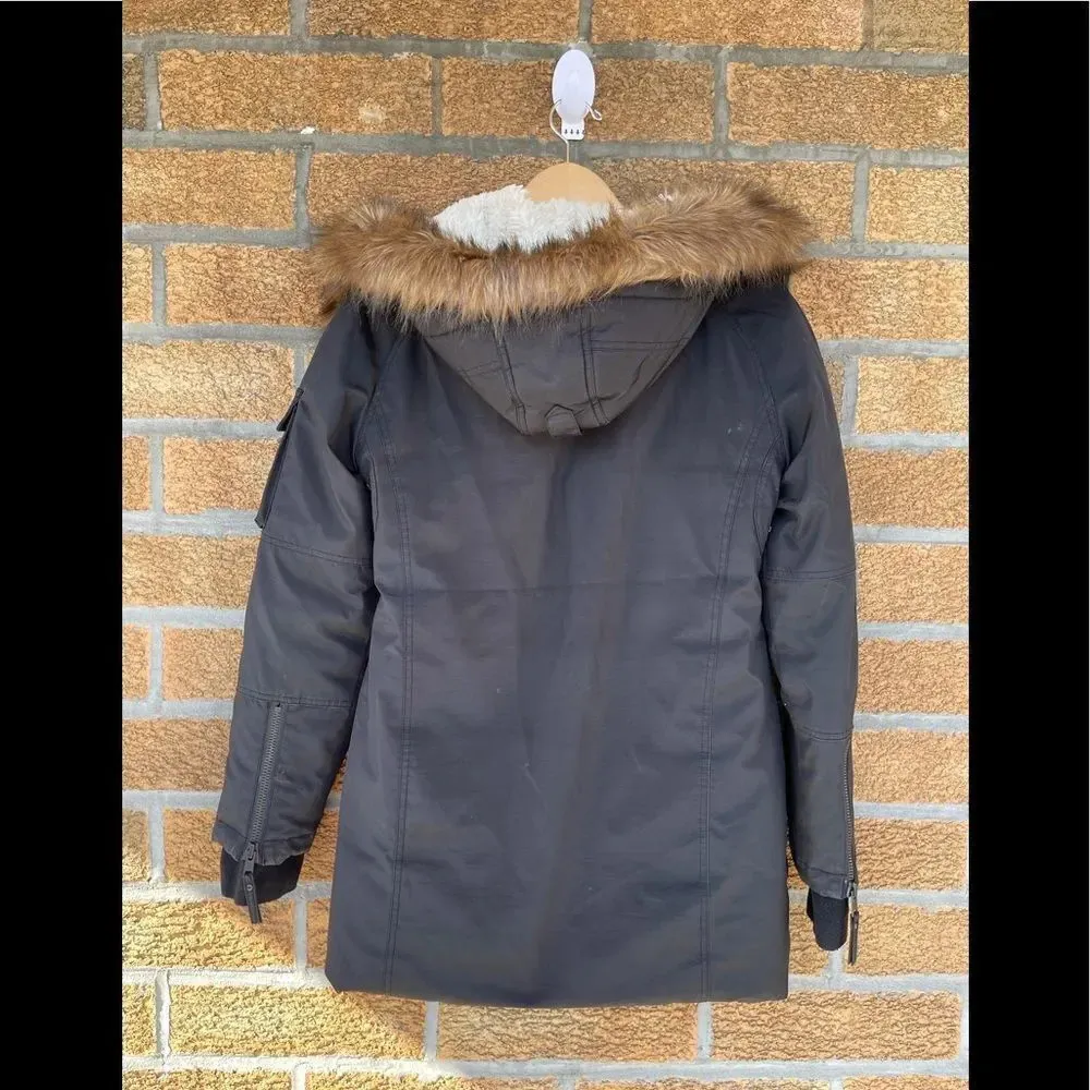 S13 NYC hooded coat size small Black - Image 9