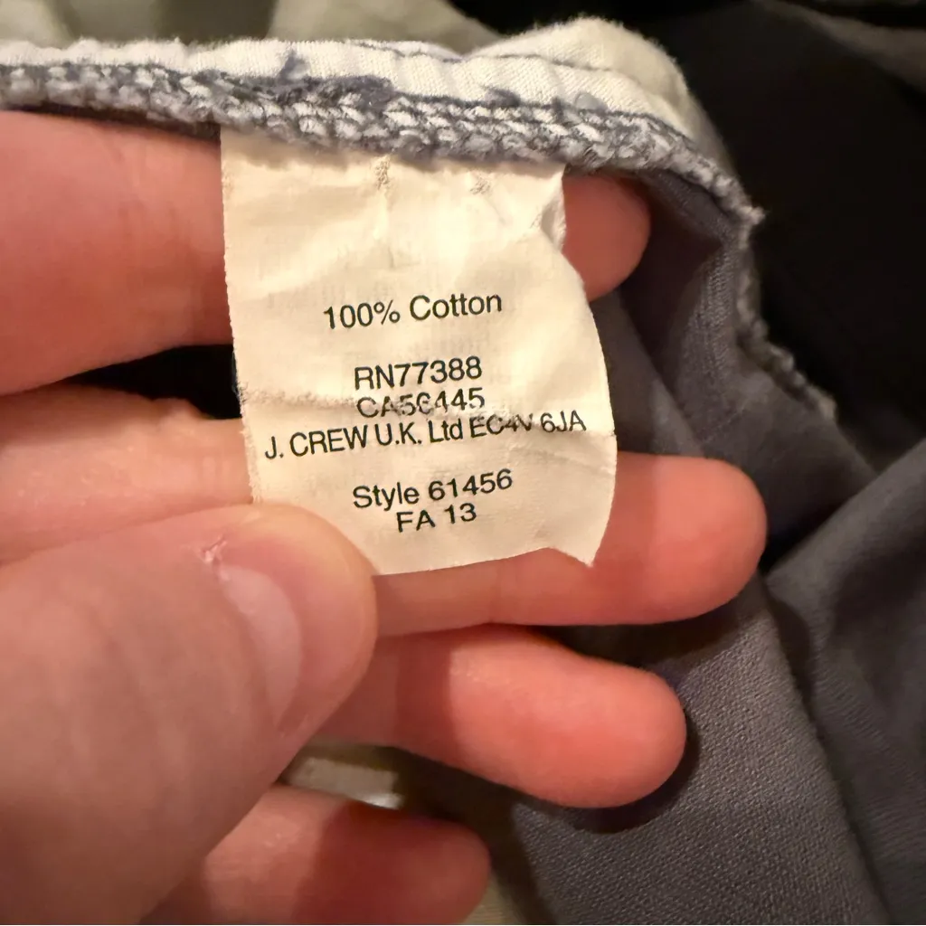 J.Crew Chino Shorts Women's Size‎ 4 Gray 100% Cotton Mid Rise Casual Classic Fit - Image 5