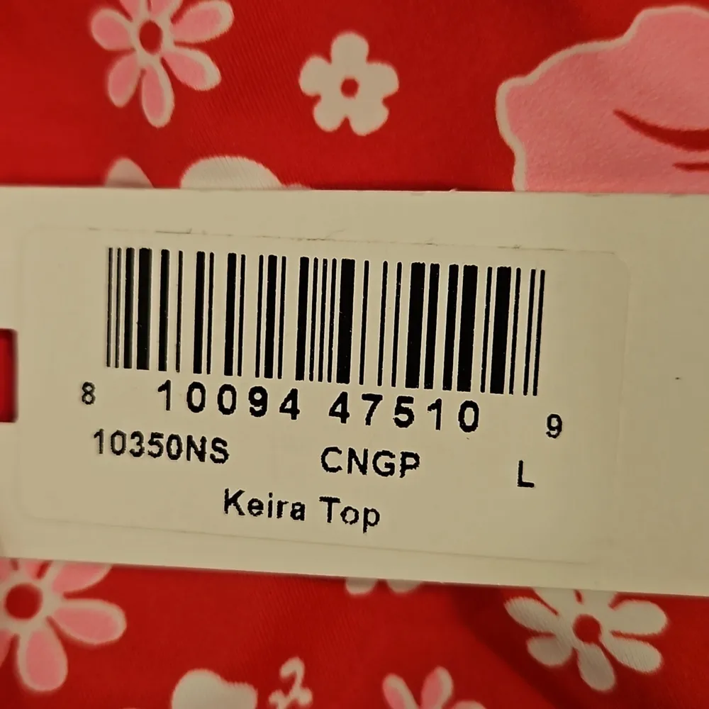 💕FRANKIES BIKINIS Keira Floral One Shoulder Bikini Top  Coconut Girl Large NWT - Image 9