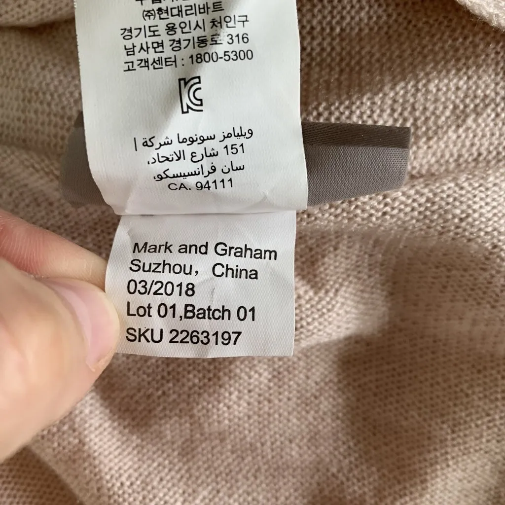 Mark And Graham Knit Robe Large Pink Lounge Cozy Chic Loungewear Boho Minimalist - Image 5