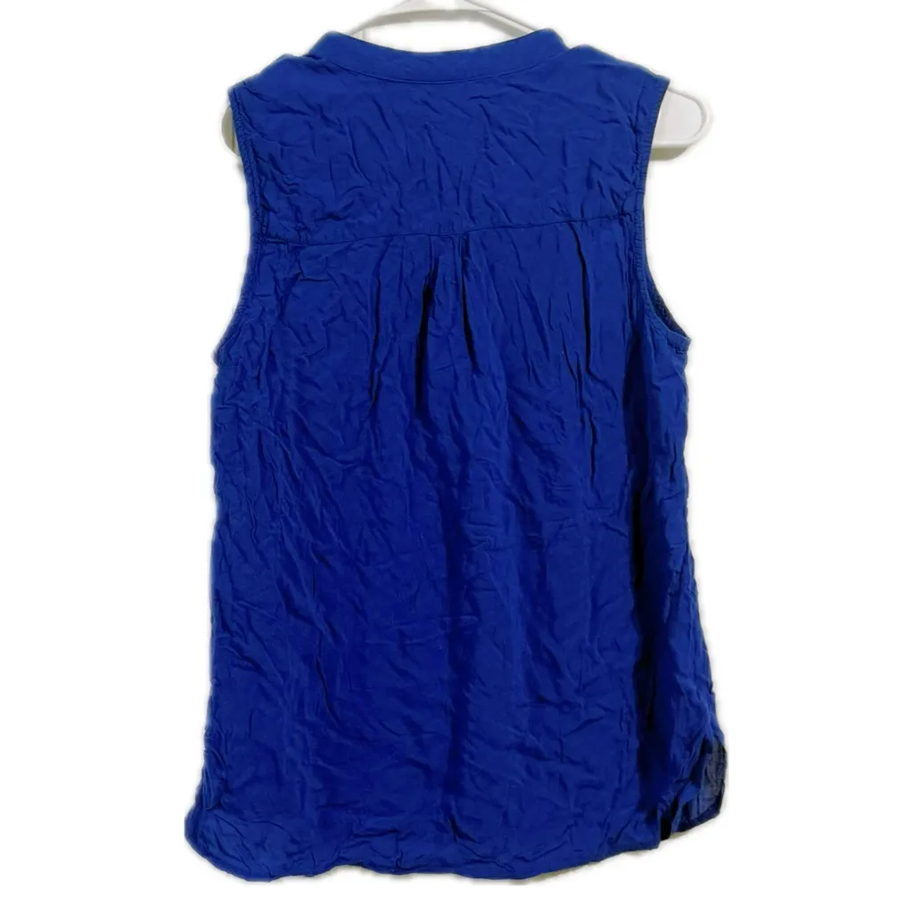 a.n.a Cobalt Blue Button-Down‎ Blouse - Image 2