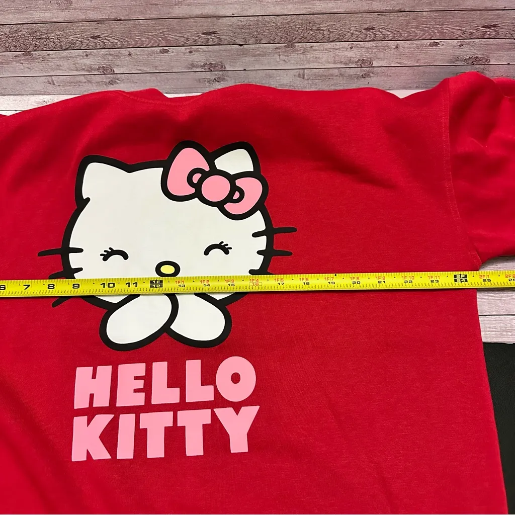 Hello Kitty Red Crew Neck Sweater size L - Image 6