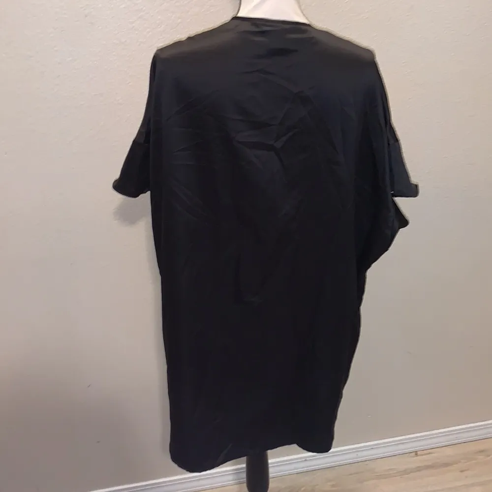 Victoria's Secret  sexy black satin ruffle robe - Image 5