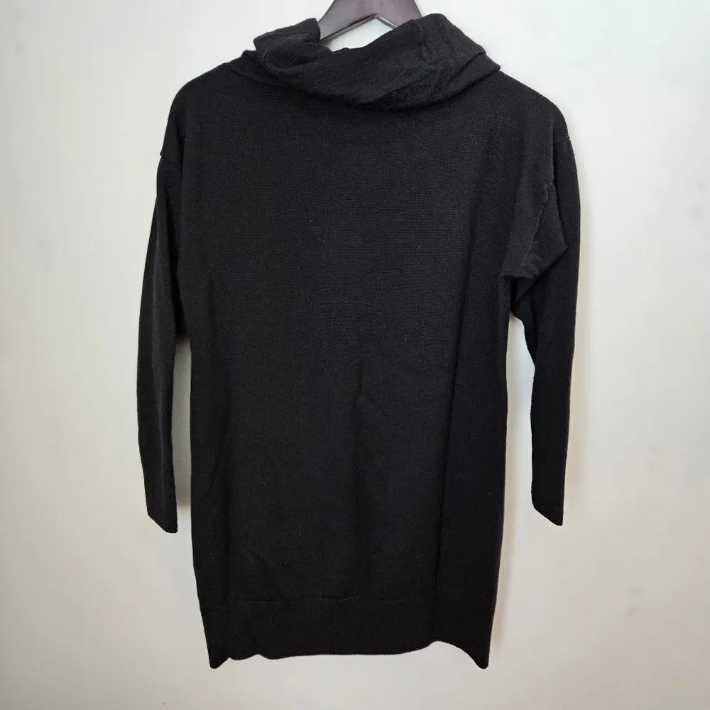 Ann Taylor Dress Long Sleeve Turtleneck Black Knit Merino Wool Business Casual - Image 5