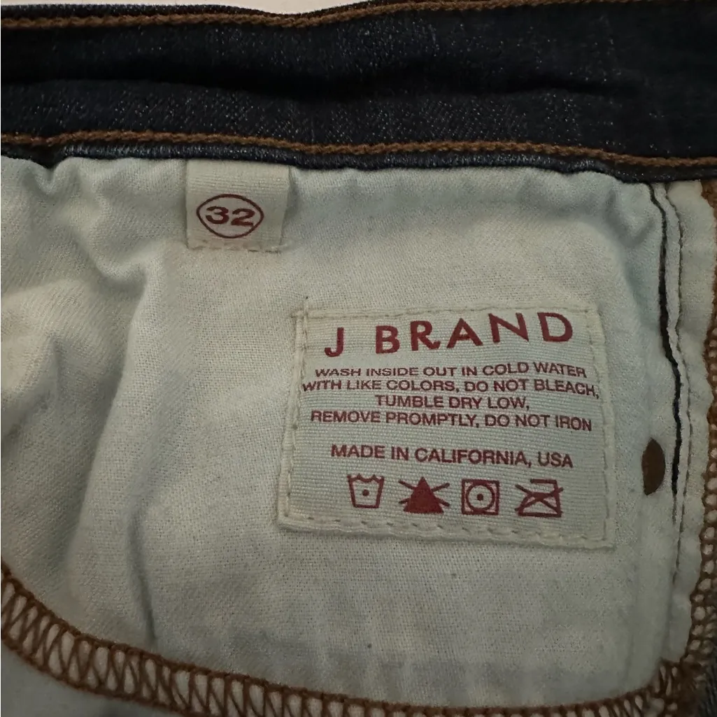 J Brand Dark Wash Bootcut Jeans Low Rise Women’s Size 32 Minimalist Classic - Image 7